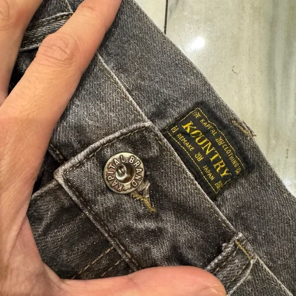 Kapital Bone Denim Shorts
